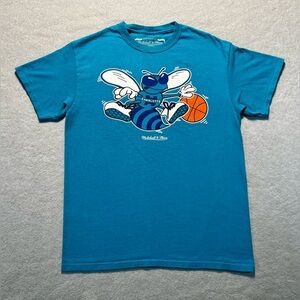 Mitchell & Ness Charlotte Hornets T-Shirt Men’s Medium Teal NBA Retro